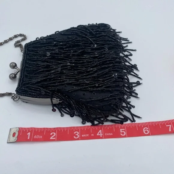 Valerie Stevens Black Beaded Clutch - Picture 10 of 10